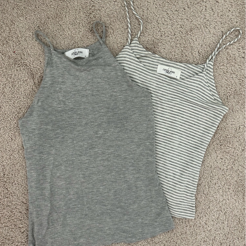 SET of CJLA Gray Tank Top